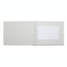 Alternate image 1 for Pearhead&reg; Linen Baby Shower Guest Book in Ivory