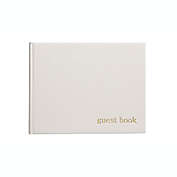 Pearhead&reg; Linen Baby Shower Guest Book in Ivory