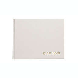 Pearhead® Linen Baby Shower Guest Book in Ivory