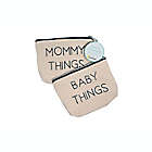 Alternate image 7 for Pearhead&reg; 2-Piece Mommy and Baby Travel Pouch Set in Canvas