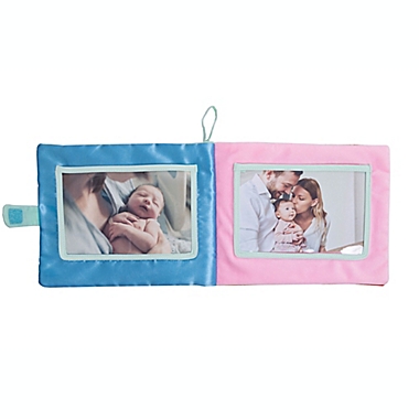 Pearhead&reg; Baby&#39;s Plush Fabric 4-Photo Album in Teal. View a larger version of this product image.