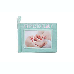 Pearhead® Baby's Plush Fabric 4-Photo Album in Teal
