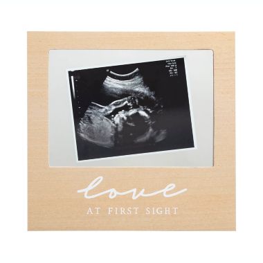 Pearhead&reg; Floating Wooden Sonogram Frame. View a larger version of this product image.