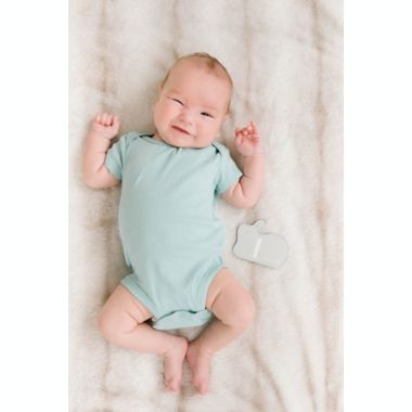 Pearhead&reg; 12-Piece Monthly Milestone Bunny Puzzle in Grey. View a larger version of this product image.