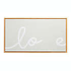 Alternate image 1 for Pearhead&reg; Baby Footprints &quot;Love&quot; Framed Canvas Kit