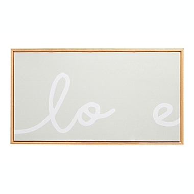 Pearhead&reg; Baby Footprints &quot;Love&quot; Framed Canvas Kit. View a larger version of this product image.