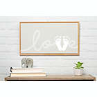 Alternate image 3 for Pearhead&reg; Baby Footprints &quot;Love&quot; Framed Canvas Kit