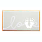 Alternate image 0 for Pearhead&reg; Baby Footprints &quot;Love&quot; Framed Canvas Kit