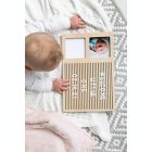 Alternate image 5 for Pearhead&reg; Babyprints Wooden Letterboard Picture Frame in Wood