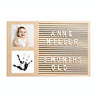 Alternate image 0 for Pearhead&reg; Babyprints Wooden Letterboard Picture Frame in Wood
