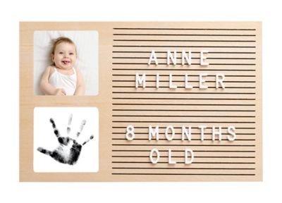 Pearhead&reg; Babyprints Wooden Letterboard Picture Frame in Wood