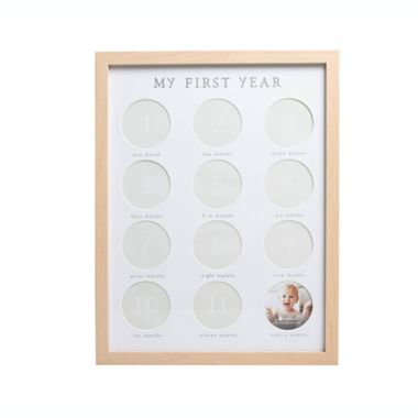 Pearhead&reg; Baby's "My First Year" Wooden Frame. View a larger version of this product image.