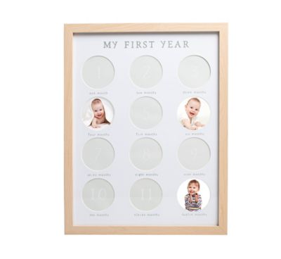 Pearhead&reg; Baby's "My First Year" Wooden Frame