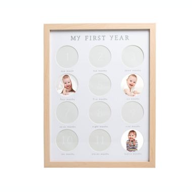 Pearhead&reg; Baby's "My First Year" Wooden Frame. View a larger version of this product image.