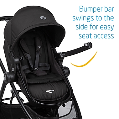 Maxi-Cosi&reg; Zelia&sup2; 5-in-1 Modular Travel System in Midnight Black. View a larger version of this product image.