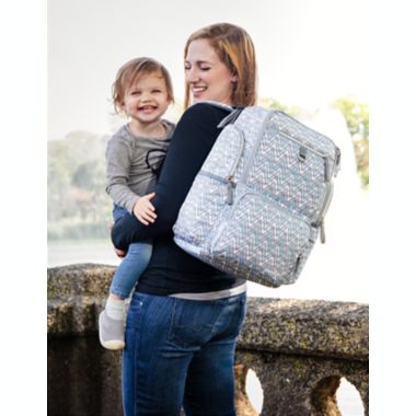 Bananafish Dakota Backpack Diaper Bag in Grey. View a larger version of this product image.