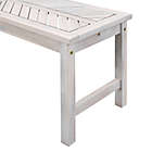 Alternate image 5 for Forest Gate&trade; Olive Acacia Wood Outdoor Bench in White Wash