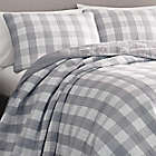 Alternate image 1 for Eddie Bauer&reg; Lakehouse Plaid Reversible Quilt Set in Grey
