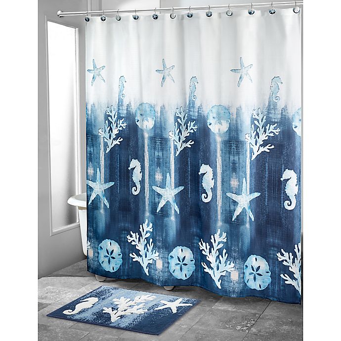 Avanti 72 Inch X Batik Coastal, Coastal Shower Curtains