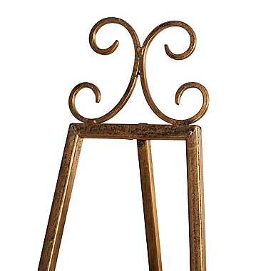 Ridge Road D&eacute;cor 68-Inch Traditional Metal Easel in Gold. View a larger version of this product image.