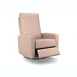 Best Chairs Calli Swivel Glider Recliner in Rose Quartz
