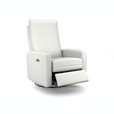 Best Chairs Calli Swivel Glider Recliner in Oyster/Pearl with Power Tilt Headrest. View a larger version of this product image.