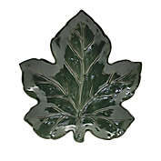 Leaf 13-Inch Serving Platter in Green