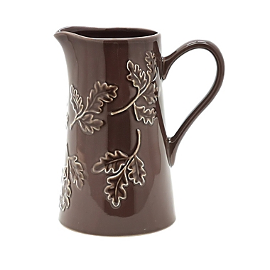 Bee &amp; Willow&trade; Hays Leaf Pitcher in Iron. View a larger version of this product image.