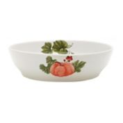 Pumpkin 11-Inch Serving Bowl in White