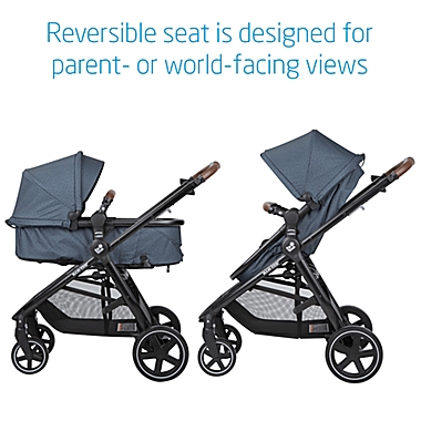 Maxi-Cosi&reg; Zelia&trade;&sup2; Max 5-in-1 Modular Travel System in Grey. View a larger version of this product image.