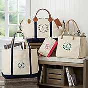 Floral Wreath Embroidered Weekender Tote