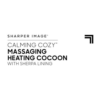 Sharper Image&reg; Calming Cozy&trade; Massaging Electric Blanket with Sherpa Lining in Grey. View a larger version of this product image.