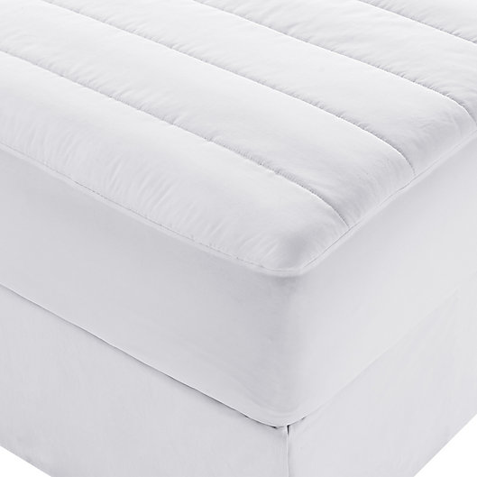 Alternate image 1 for Brookstone® Twin Heated Mattress Pad in White