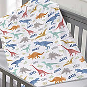 Dinosaur World Small Plush Fleece Blanket