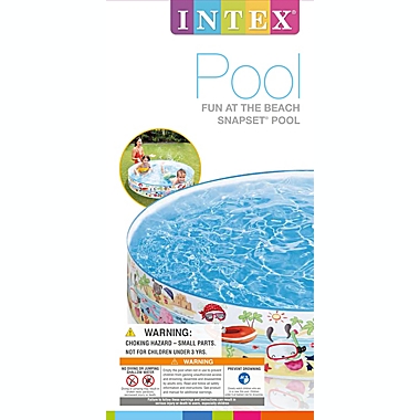 Intex&reg; Fun at the Beach Snapset Inflatable Pool. View a larger version of this product image.