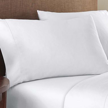 Therapedic&reg; SleepRX 400-Thread-Count Standard/Queen Pillowcases in White (Set of 2). View a larger version of this product image.