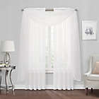 Alternate image 1 for Simply Essential&trade; Voile 54-Inch Rod Pocket Sheer Window Curtain Panel in White (Single)