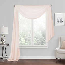 Simply Essential™ Voile Sheer Scarf Valance in Blush
