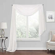 Simply Essential&trade; Voile Sheer Scarf Valance in White