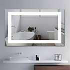Alternate image 2 for Neutype 36-Inch x 21-Inch LED Rectangular Anti-Fog Vanity Mirror in Silver