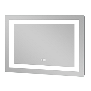 Neutype 24-Inch x 40-Inch LED Rectangular Anti-Fog Vanity Mirror in Silver. View a larger version of this product image.