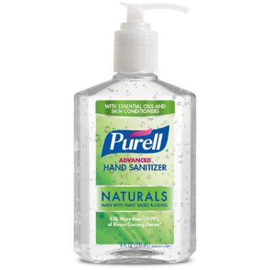 Purell 8 oz. Advanced Hand Sanitizer Naturals with Plant Based Alcohol. View a larger version of this product image.
