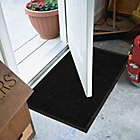 Alternate image 1 for Simply Essential&trade; 17.5&quot; x 29.5&quot; Coil Trapper Door Mat in Black
