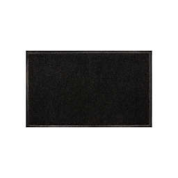 Simply Essential™ 17.5" x 29.5" Coil Trapper Door Mat in Black