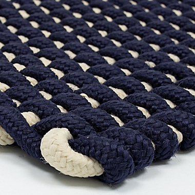 Bee &amp; Willow&trade; 18&quot; x 30&quot; Nautical Rope Door Mat in Navy <br />. View a larger version of this product image.