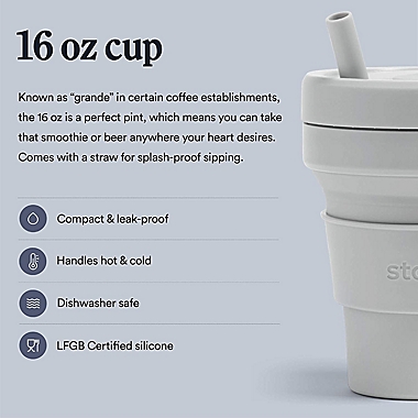 Stojo Biggie Travel Mug in Cashmere. View a larger version of this product image.