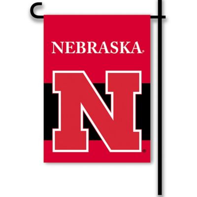 University of Nebraska Cornhuskers Applique Garden Flag NCAA 12.5" x 18" 