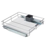 Squared Away&trade; Under-the-Cabinet Sliding Basket in Brushed Nickel