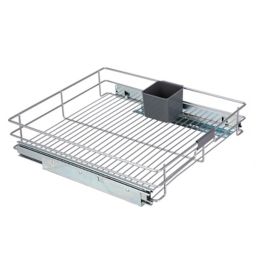 Squared Away™ Under-the-Cabinet Sliding Basket in Brushed Nickel