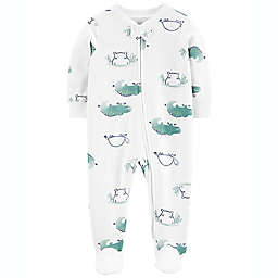 carter's® Turtle Snap-Up Cotton Sleep & Play Footie in Blue